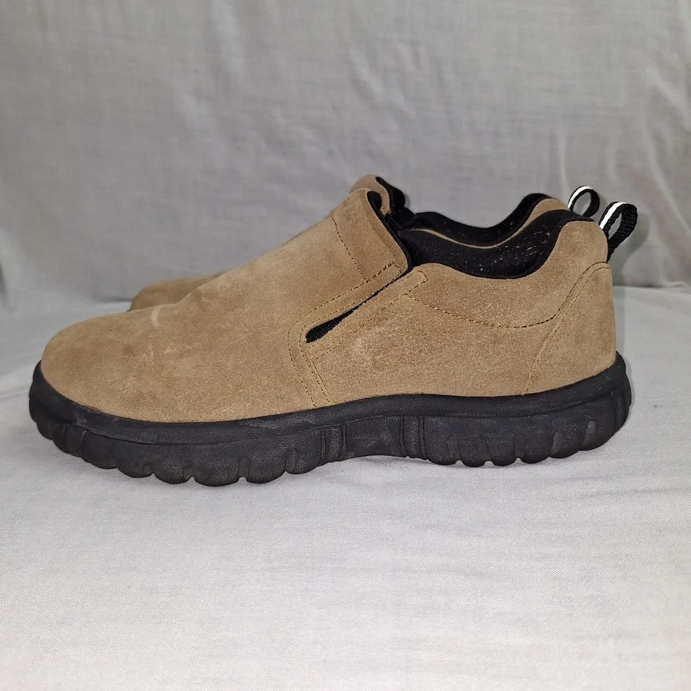 Lands End Tan 5M Suede Leather Slip On Loafers Women 74142 897 Shoes Gorpcore